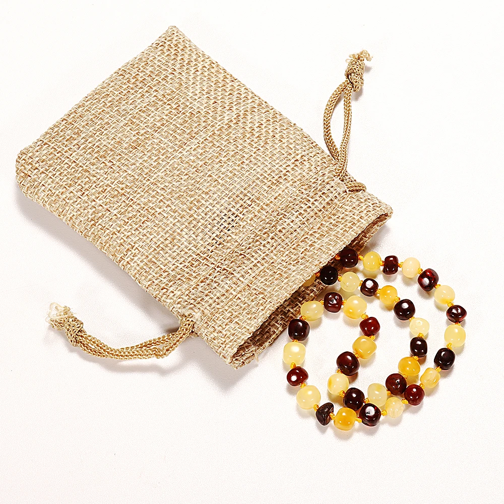 Высококачественное ожерелье HAOHUPO из натурального янтаря с вишней и медом ручной