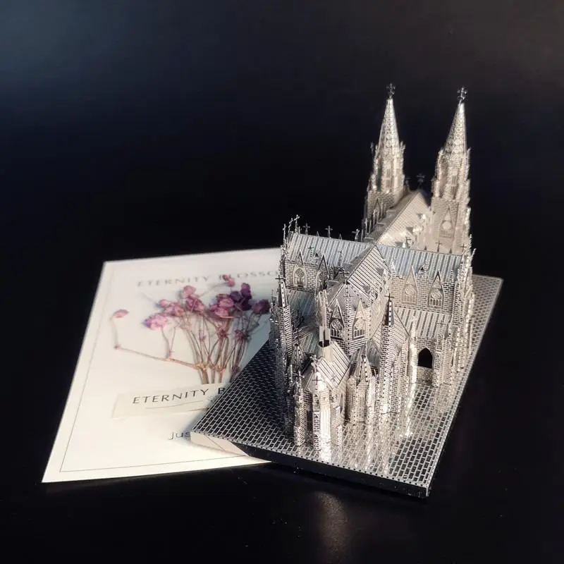 Модель Nanyuan 3d пазл для взрослых и детей металлическая сборка модель собора