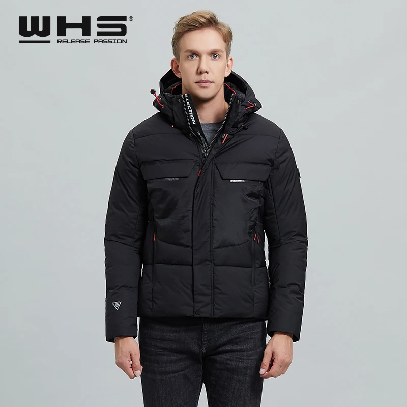 WHS Мужская подходящая расцветка модная мужская уличная альпинистская хлопковая