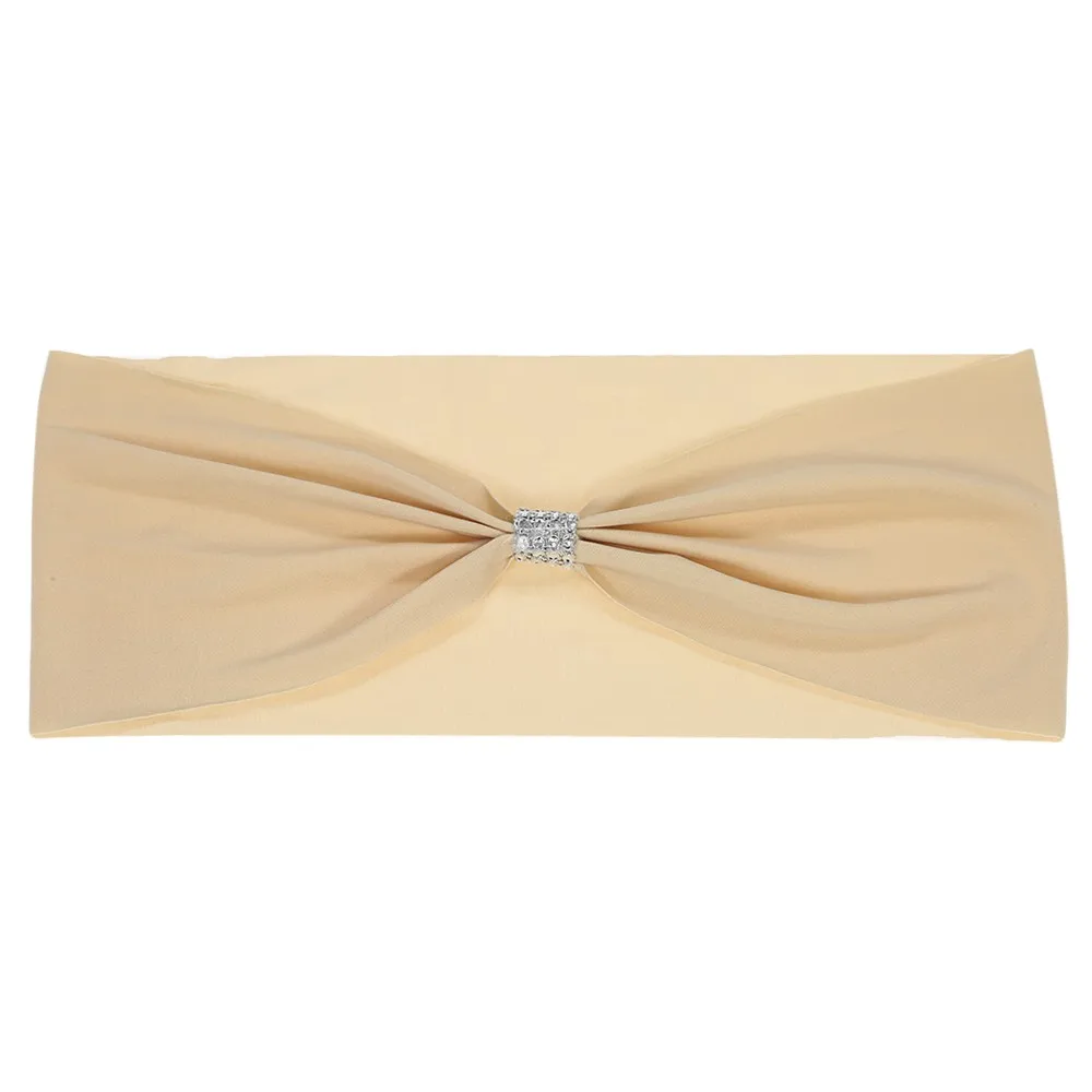 Спандекс чехлы на кресла стрейч полоса пряжка пояс бант для свадьбы событие