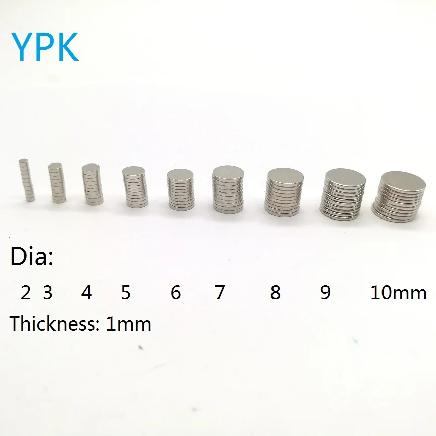 

20 PCS/LOT Disc NdFeB Magnet 2*1 3*1 4*1 5*1 6*1 7*1 8*1 9*1 10*1 Strong Neodymium Magnets 2x1 3x1 4x1 5x1 6x1 7x1 8x1 9x1 10x1