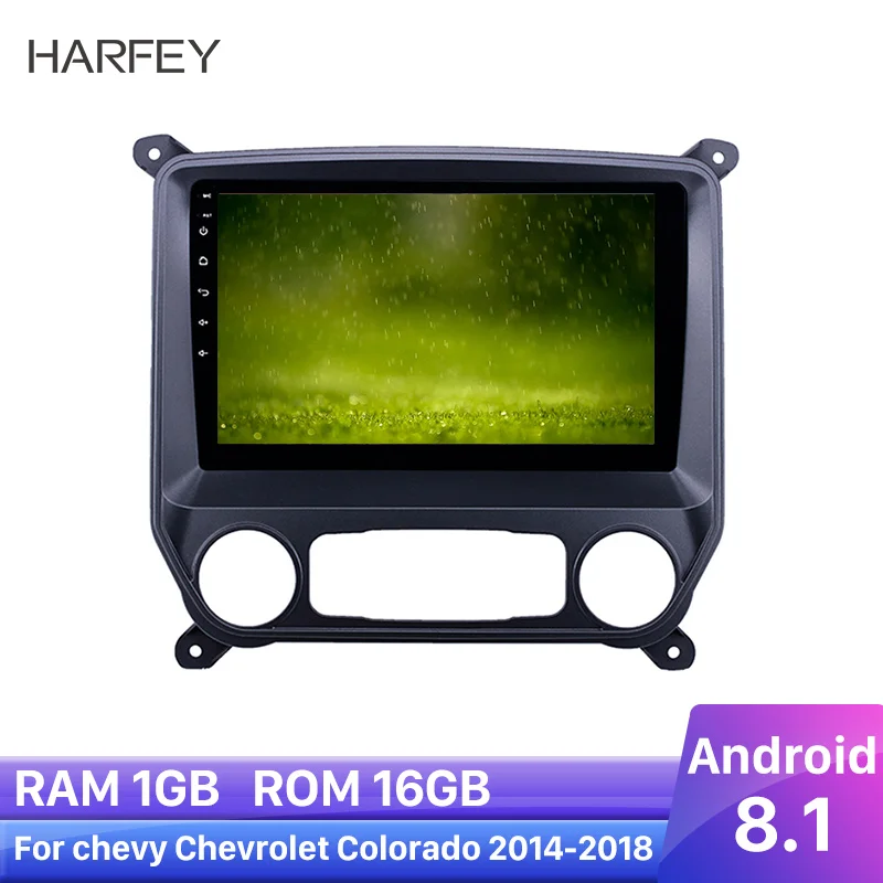 Harfey 10 1 дюймов Android 8 Автомобильный мультимедийный для chevy Chevrolet Colorado HD сенсорный экран gps навигация