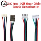4 шт.лот 1 м2 м DuPont Line двухфазный 100 см200 см XH2.54 4-контактный до 6-контактный кабель разъема мотора для шагового двигателя Nema 42