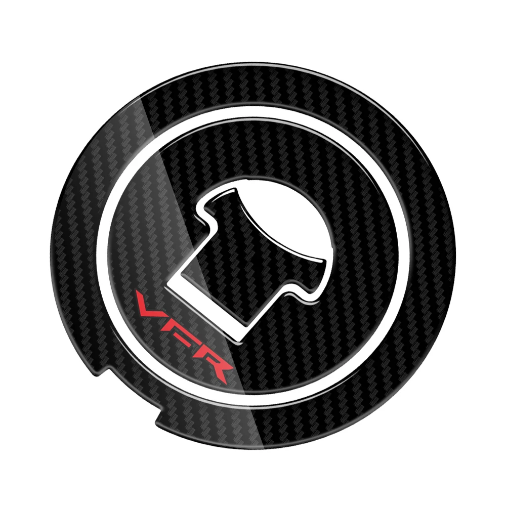 3D Carbon-look Motorcycle Fuel Gas Oil Cap Tank Pad Tankpad Protector Sticker for Honda Interceptor VFR VFR800 1988-2009 | Автомобили и