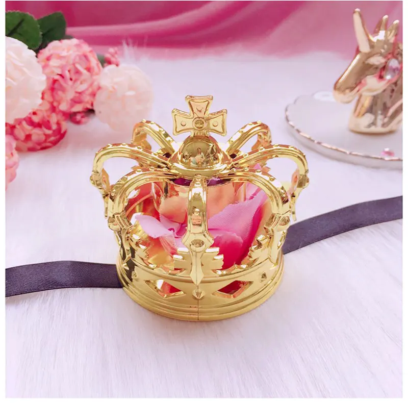 Crown-Gold-D Лолита британская императорская корона на голову заколка Роза Корона повязка на голову принцесса заколка для волос аксессуары для маскарада на Хеллоуин - Цвет: Crown-Gold-D