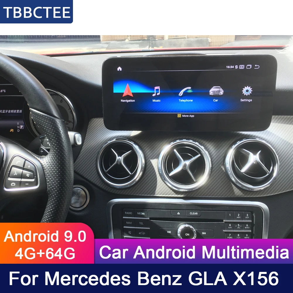 Автомобильный мультимедийный плеер экран 10 25 дюйма 4 Гб + 64 ГБ Android для Mercedes Benz MB GLA