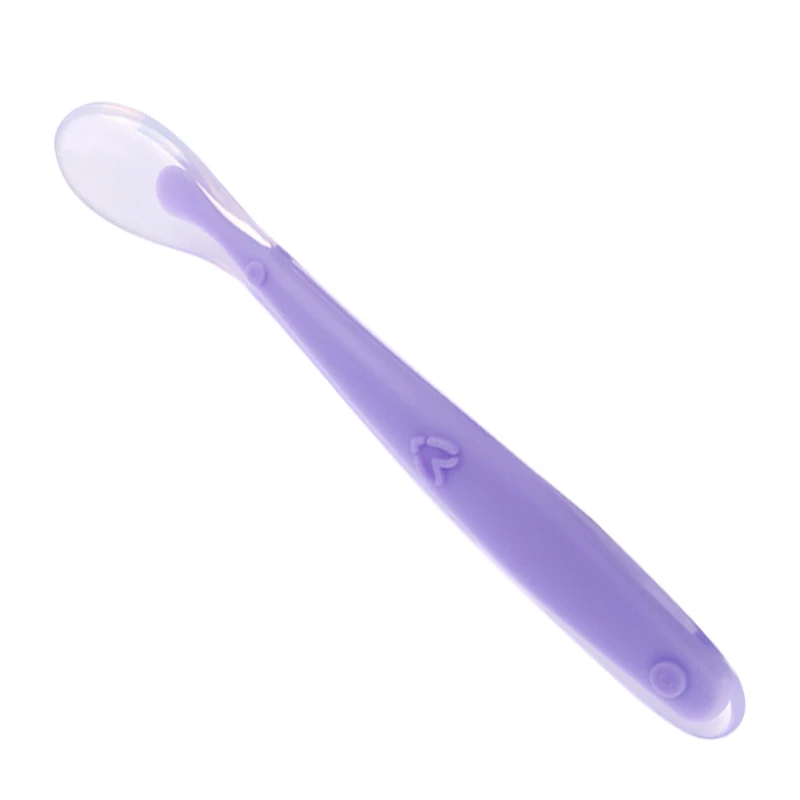 Purple Посуда, ложки, посуда для кормления детей, посуда для детей, столовые приборы, ложка, силиконовые инструменты для лоскутного шитья, набор супов, половник - Цвет: Purple