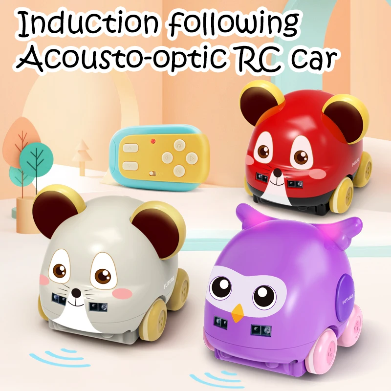 2 4g Индукционная машинка на радиоуправлении мультяшная мышь Сова животное кукла