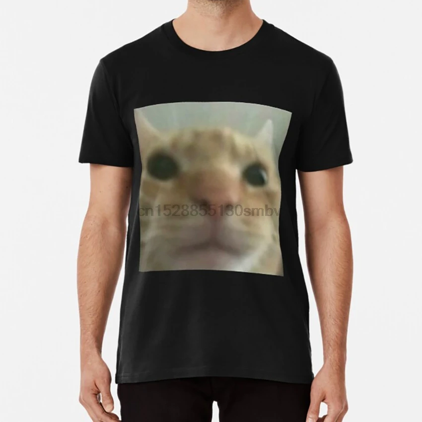 Ugley Cat слишком близко к камере Shitpost футболка кошка уродливый ugley who he meme