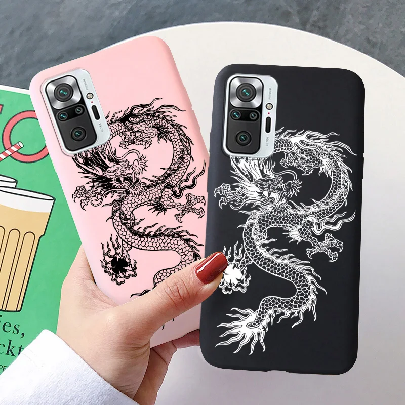 

Dragon Painted Case For Xiaomi Redmi Note 10 Pro Cases Silicon Fundas Redmi Note 9 8 Pro 10s 9A 9C NFC 9s 9T 8T 7 7A 8A Covers