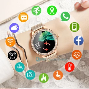 luxury smart watch women ladies smartwatch electronics smart clock for android ios fitness tracker female diamond smart watch free global shipping