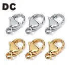 DC 25 шт. застежки-лобстеры из нержавеющей стали 9*6 мм10*6 мм золото серебро розовое золото для ожерелья Браслет соединитель DIY ювелирных изделий