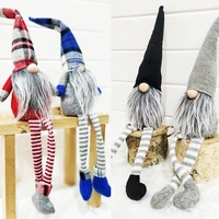 faceless doll christmas gnome decorations indoor table long legged doll ornaments handmade thanks giving day gift plush toy p45