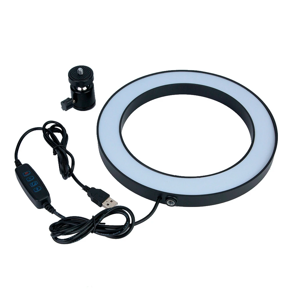

Portable Dimmable 8/10 inch Ring Lamp USB Photographic LED Ring Selfie Fill Light For Tiktok Youtube Live Photo Studio