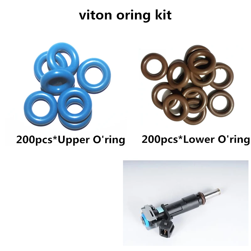 

200 комплектов уплотнений топливной форсунки, комплект для ремонта Chevrolet 55570284 0280158501 инжектор критический звуковой