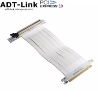 white pcie riser cable 3 0 x16 pci express riser extender 90 degree gup riser cable for graphics card vertical mount updated