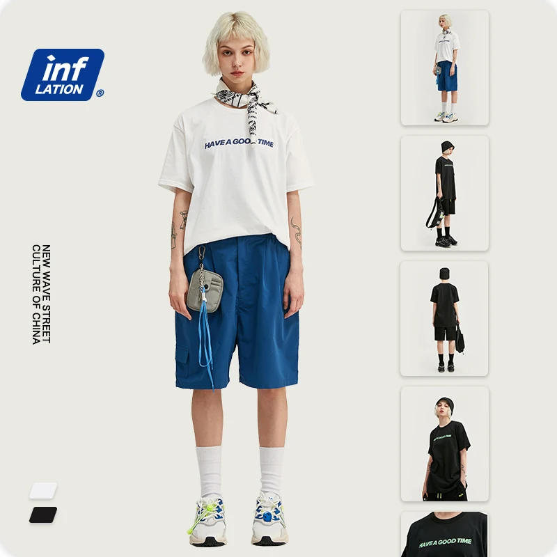 Цельная футболка с инфляцией мужская в стиле хип хоп camiseta masculina Забавные футболки