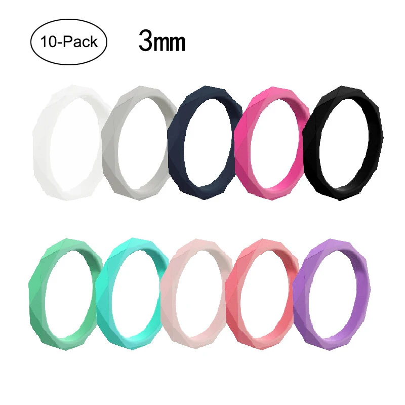 10 шт./компл. силиконовое кольцо для Для женщин Карамельный Цвет Гладкие фитинги