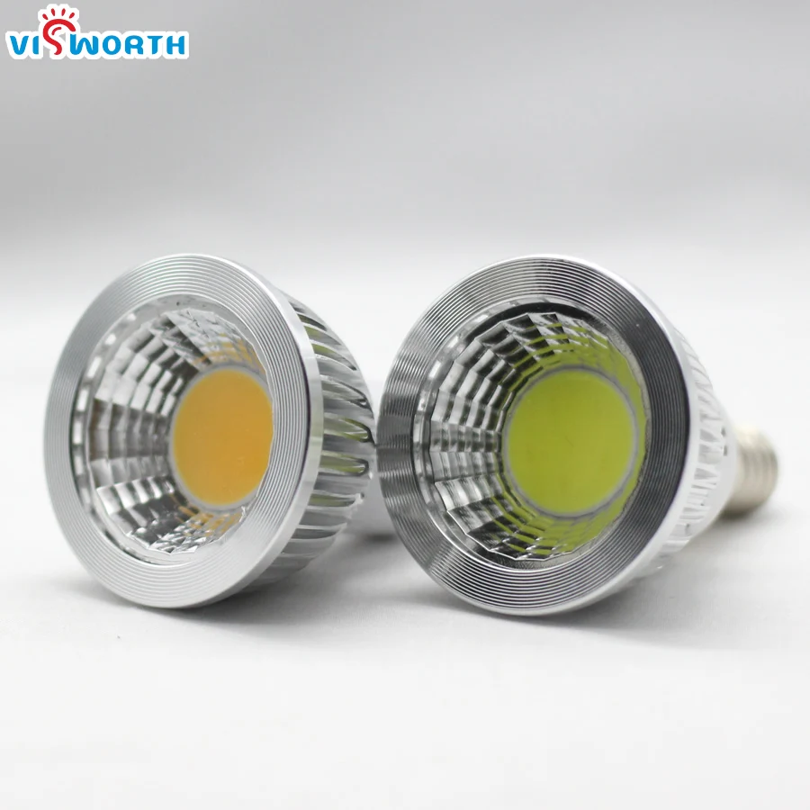 Dimmable Led Spotlight 9W 12W COB Bulb Light G5.3 GU10 E14 E27 Lampada Spot AC 110V 220V 240V Warm Cold White Lampara|Светодиодные