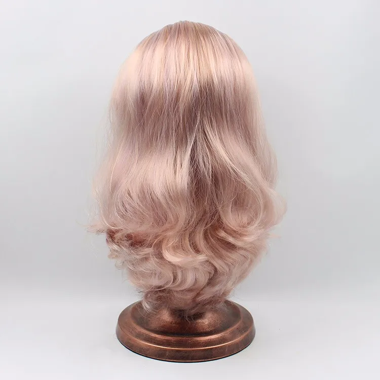 style 7 Для куклы Blyth ледяной парик с куполом, золотистые фиолетовые серые волосы, белый натуральный загар темно-супер черный парик для волос, игрушка подарок для девочек - Цвет: style 7