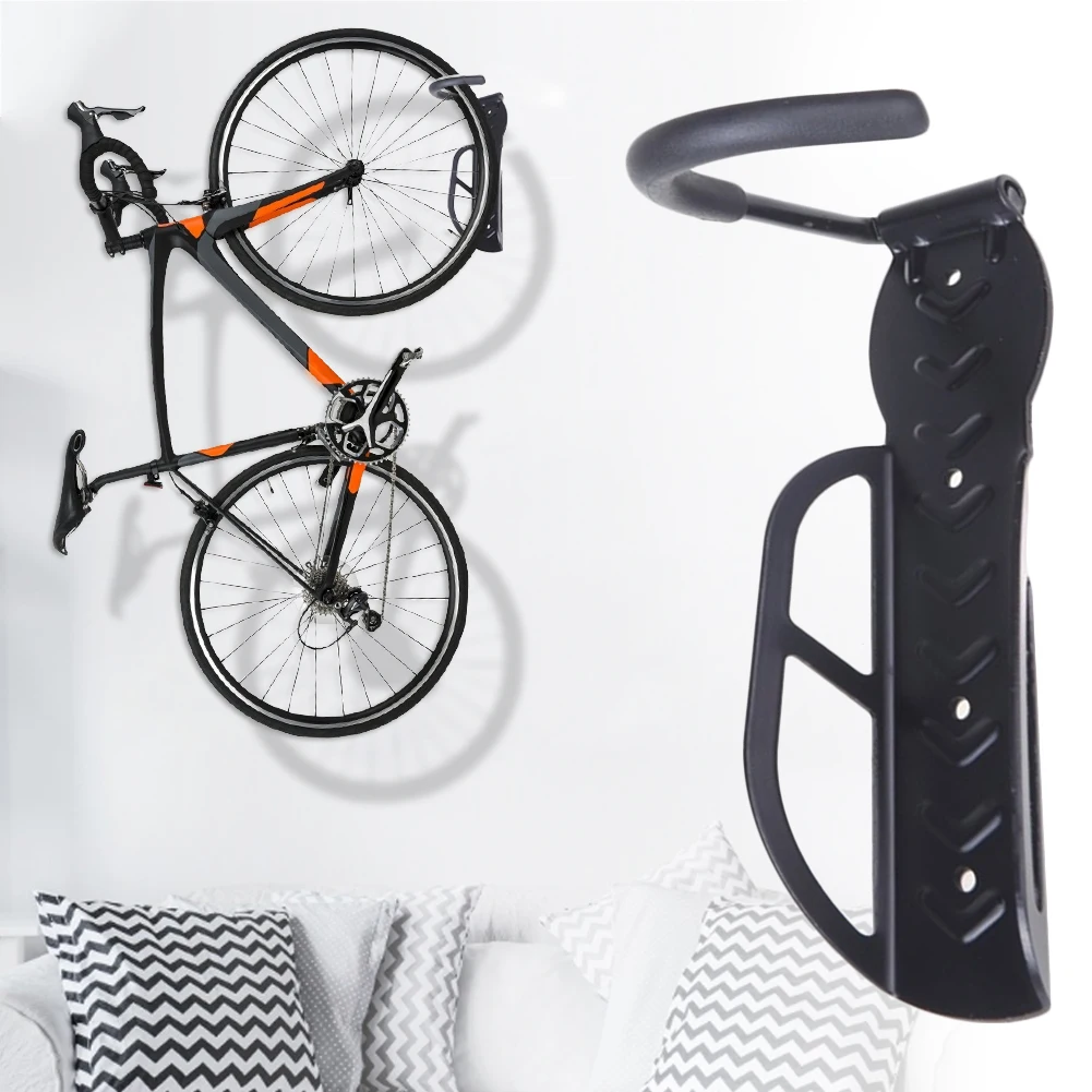 2021 new bike stand wall mount bicycle holder mountain bike rack stands hanger hook bicycle accessories for indoor garage free global shipping