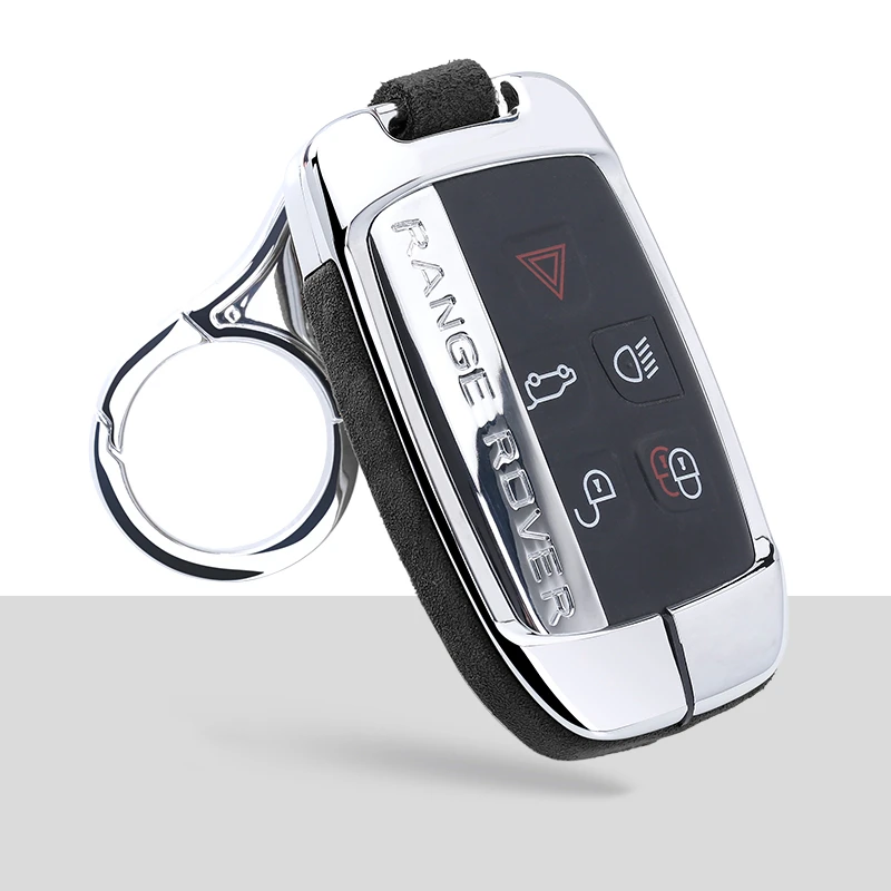 A-black keychain 1 Автомобильный чехол для ключей, брелок для Land Rover A9 Range Rover Sport 4Evoque Freelander2 Discovery5 для Jaguar XEXJXJL XF C-X16 - Название цвета: A-black keychain 1