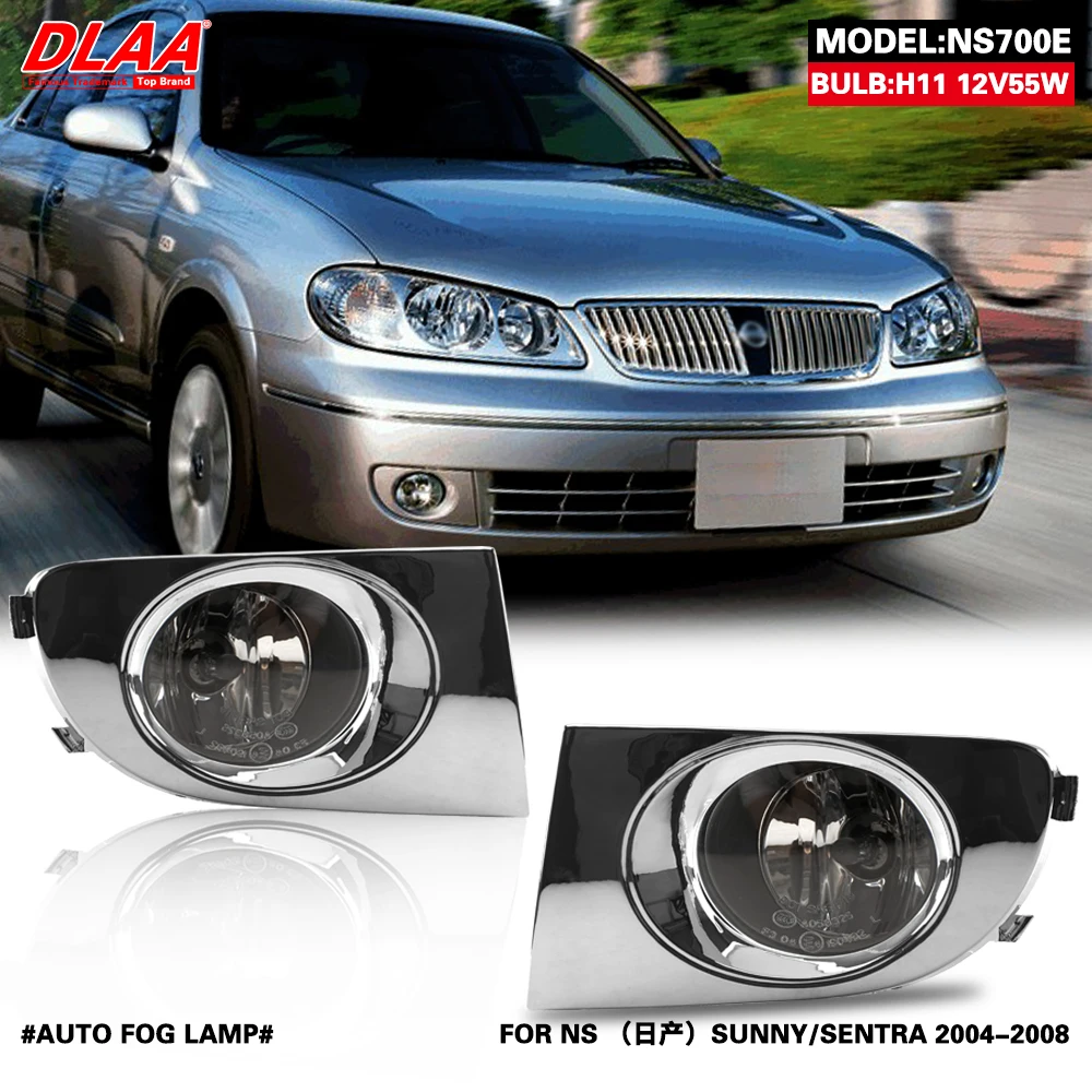 DLAA For SUNNY SENTRA 2004 2005 2006 2007 2008 Front Fog Lights Car Styling Spot Light Fog Lamps With Switch - 1 Pair