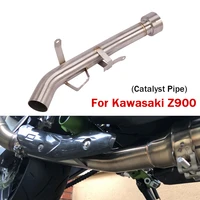 for kawasaki z900 motorcycle exhaust connect tube middle link pipe stainless steel replace catalyst slip on