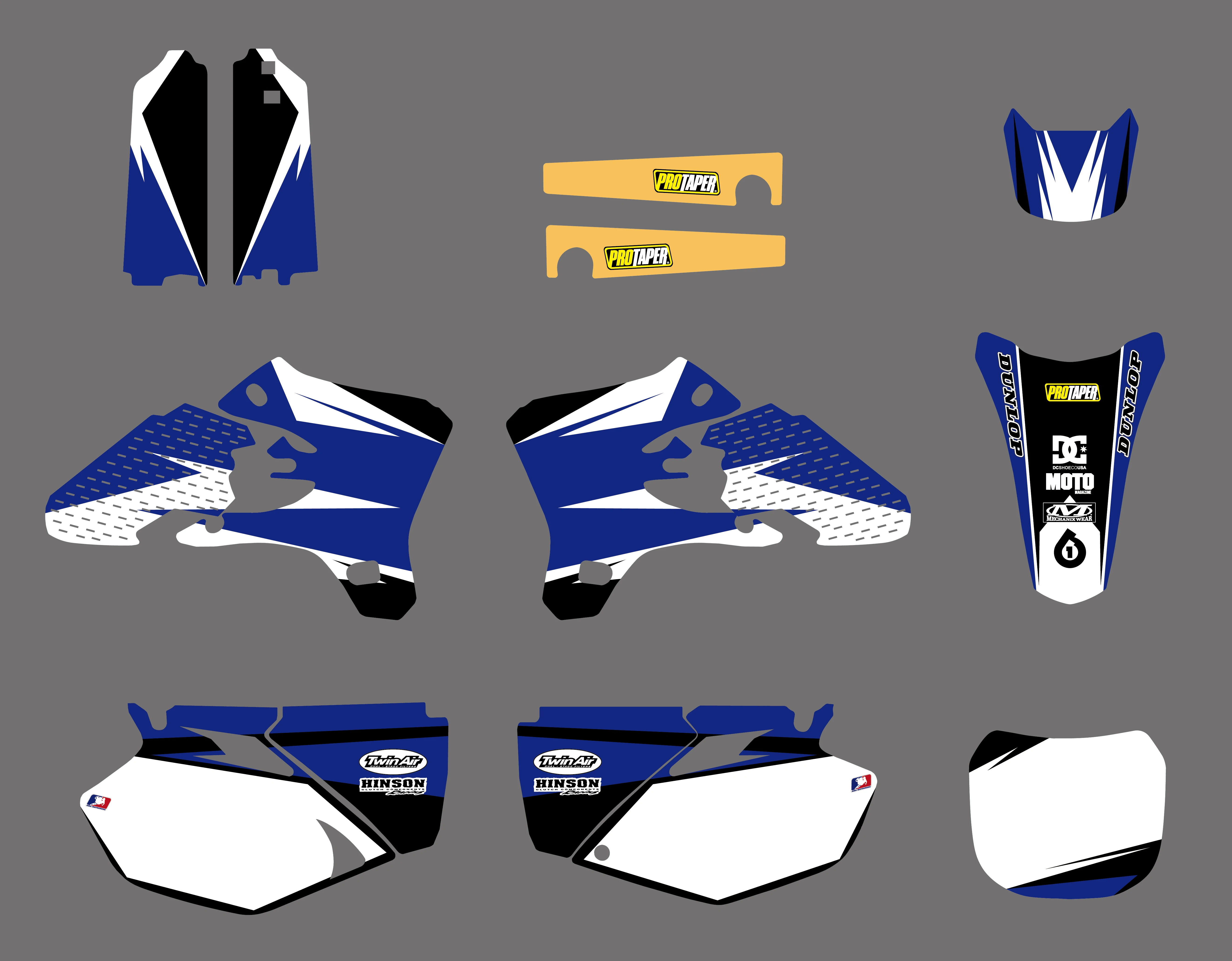 Набор наклеек с графическим фоном для Yamaha YZ250F YZ450F YZF250 YZF450 YZ 250F 450F 250 F 450 2003 2004
