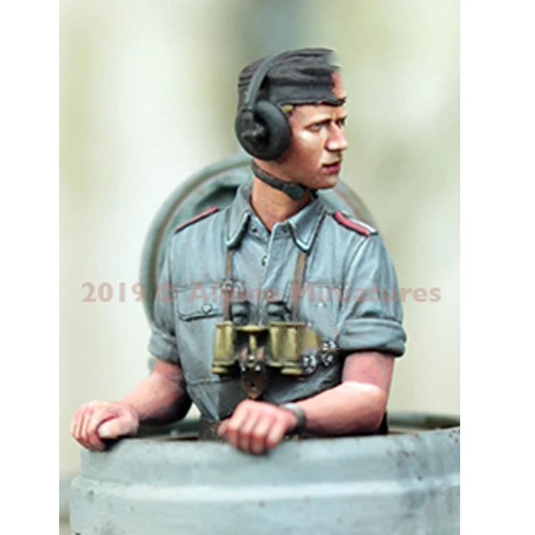 1/35 масштаб Неокрашенная смола фигура танк команда 2 фигурки GK фигура|Наборы для