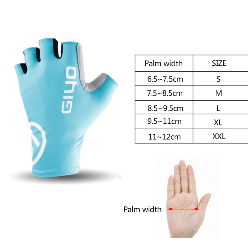 

Non-slip Bicycle Riding Gloves Lycra Fabric Breathable Bicycle Half Finger Gloves
