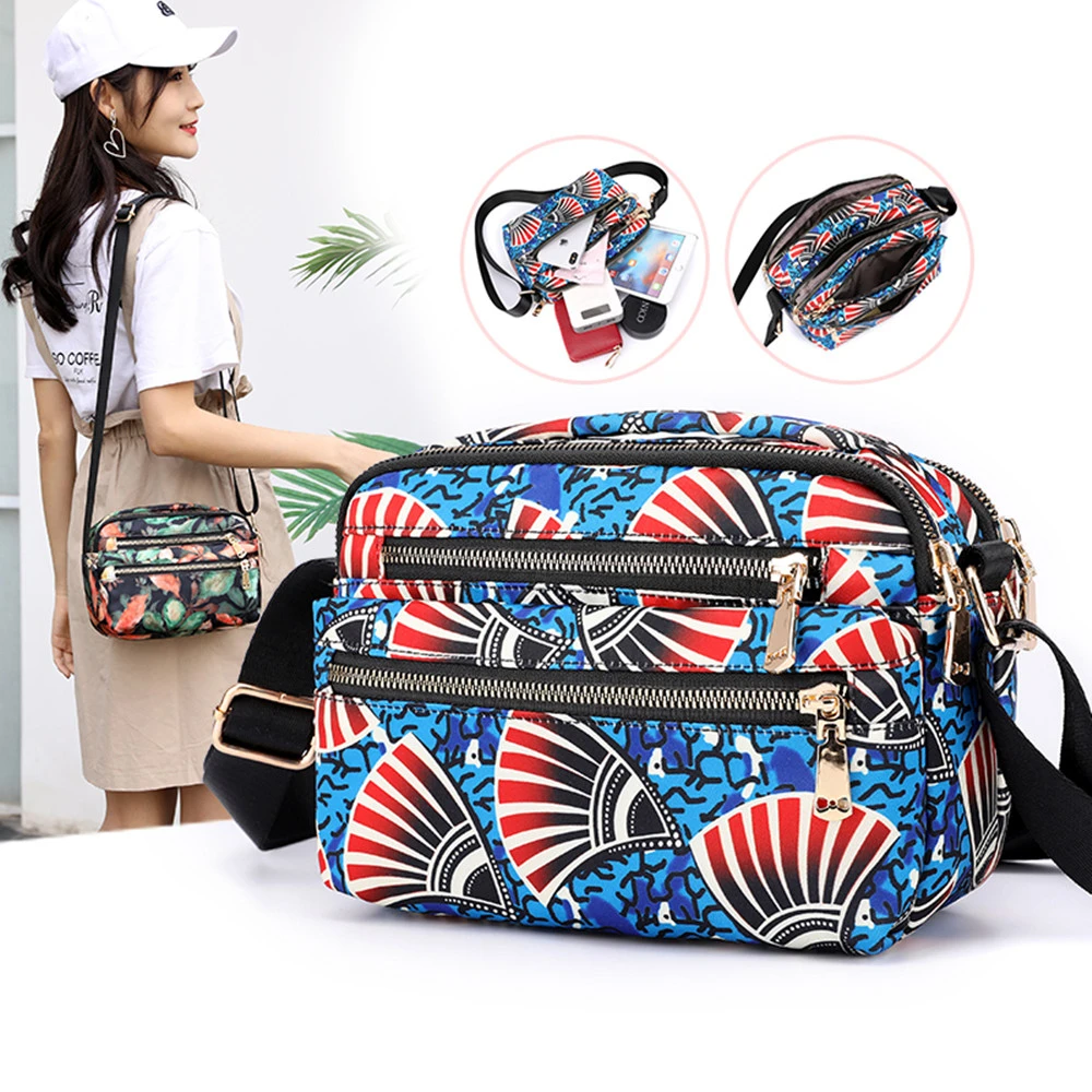 

Fashion Mini Floral Shoulder Bag Women Nylon Waterproof Soft Zipper Crossbody Versatile Purses And Handbags Bolsa Feminina Sac
