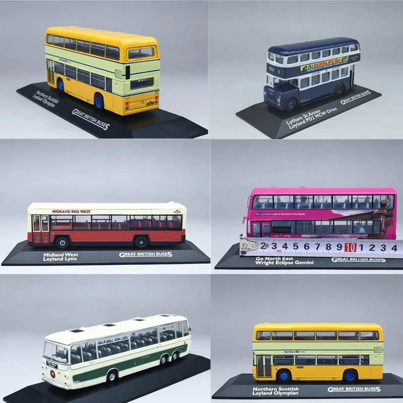 

1/87 Collection Atlas Classic British Bus Tram Diecast Trolley Model Cars Toy Vehicle Alloy Casting Tour Tram Car Toys