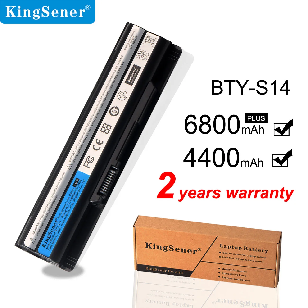 Аккумулятор KingSener для ноутбука MSI BTY S14 GE70 GE60 CR41 CX61 CR70 S15 CR650 CX650 FR400 FR600 FR610 FR620 FR700 FX420