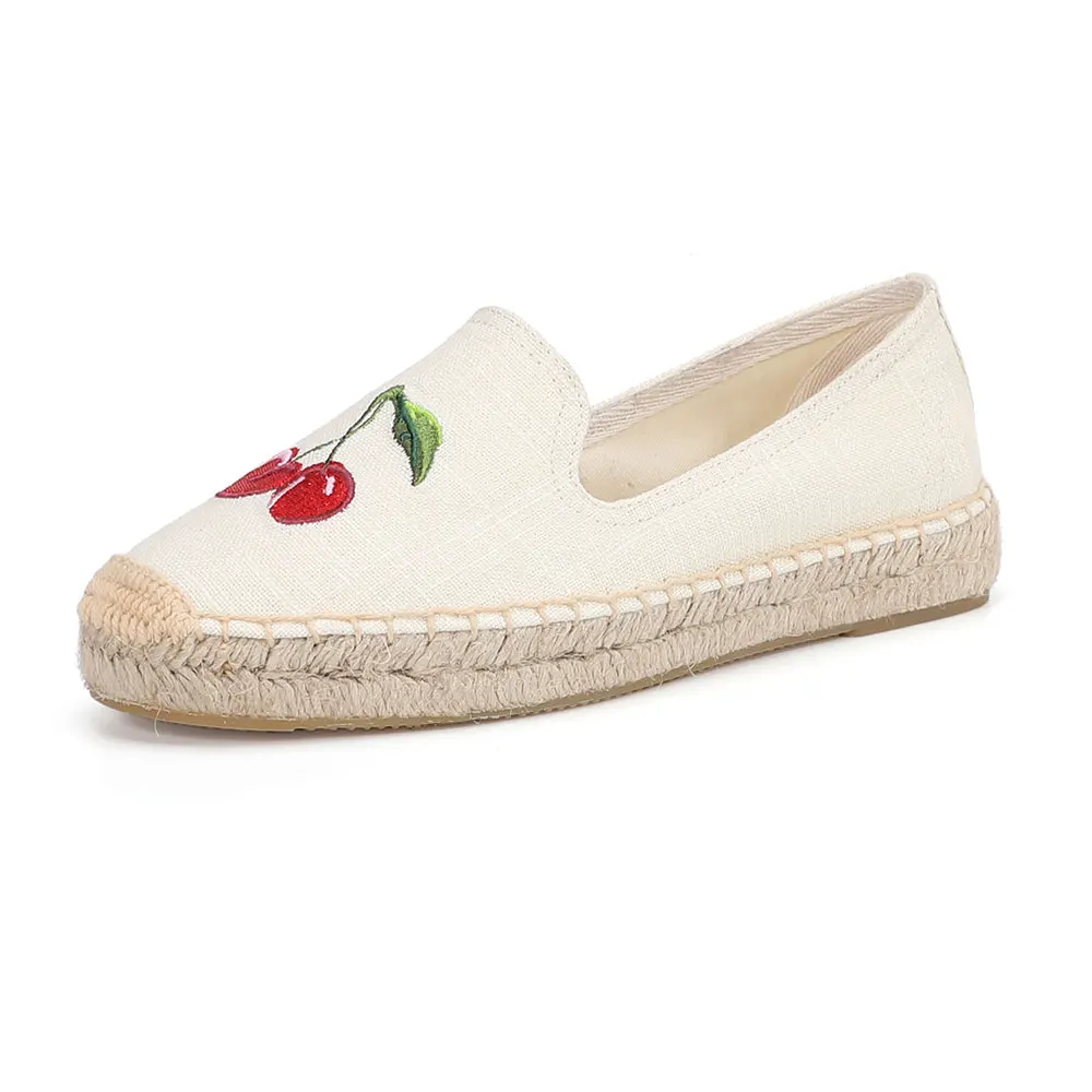 Эспадрильи обувь на плоской подошве модные женские туфли толстой повседневные с