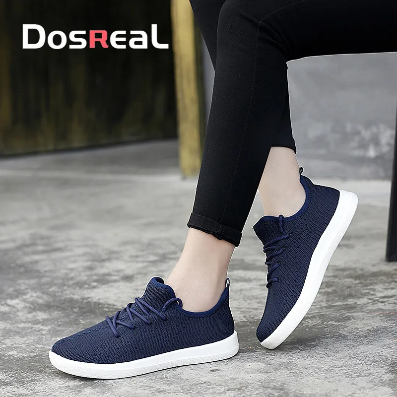 Dosreal женские кроссовки на плоской подошве Сезон весна Модные туфли унисекс из