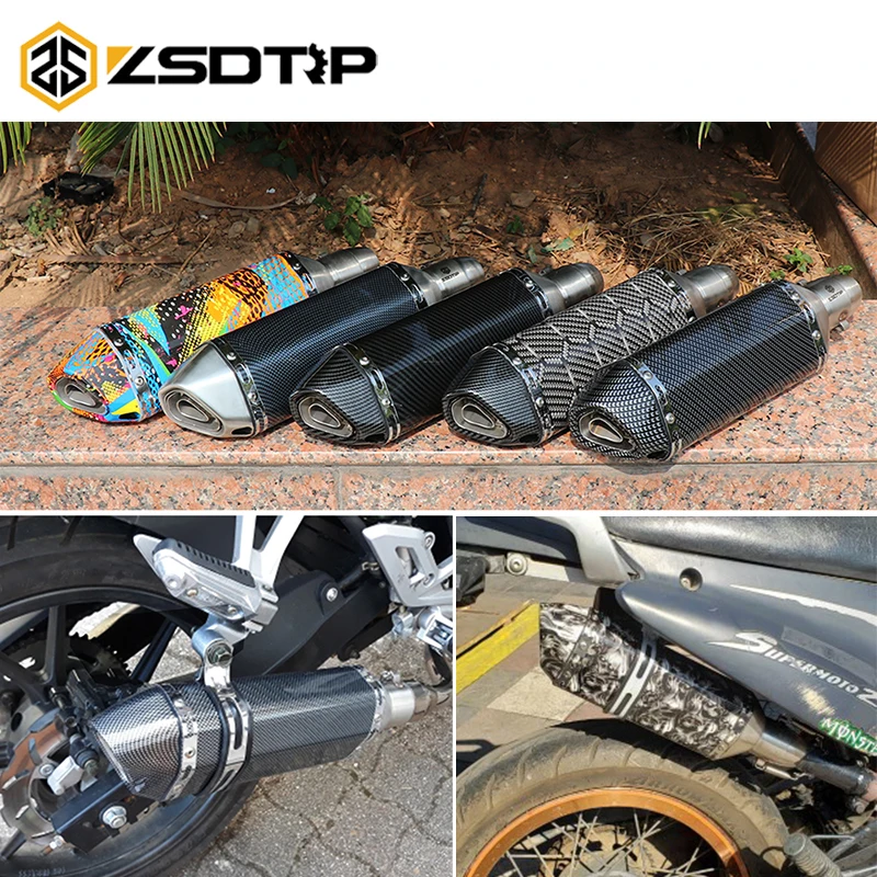 Универсальный глушитель выхлопной трубы ZSDTRP 36 51 мм для мотоцикла скутера