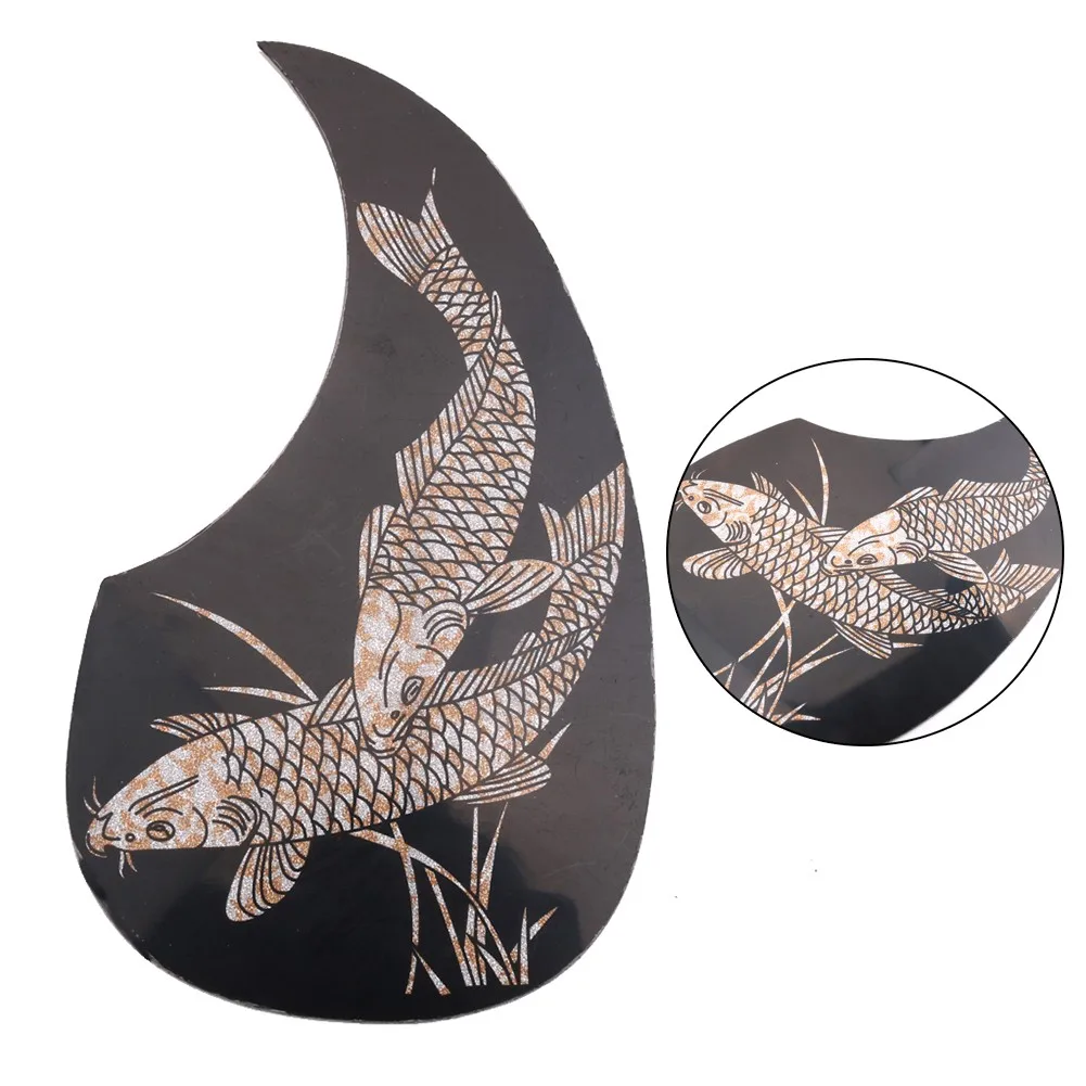 

Chinese Style Acoustic Guitar Pickguard Carp Pattern Celluloid Pickguard Scratch Plate For Martin Guitar Accessories 7*4 Inch