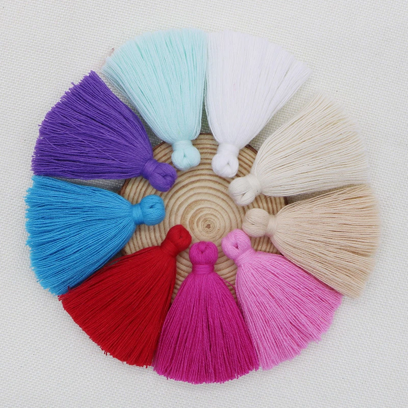 10 30 шт. 6 см небольшой жир Чистый хлопок кисточка бахрома домашний занавес мешок