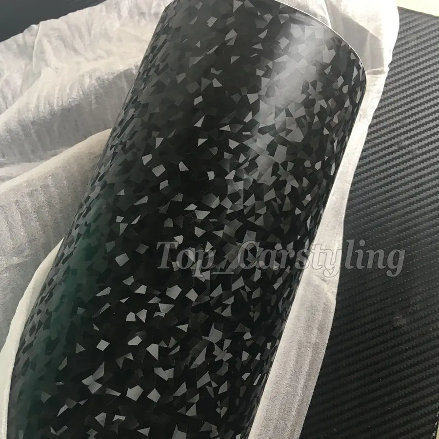 Тисненая 3D стеклянная текстура Черная Виниловая пленка для отделки автомобиля с