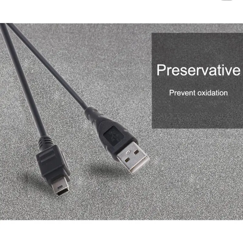 

R58A 0.8m Mini USB Cable Mini USB to Mini USB Cable 5 Pin B for MP3 MP4 Player Camera