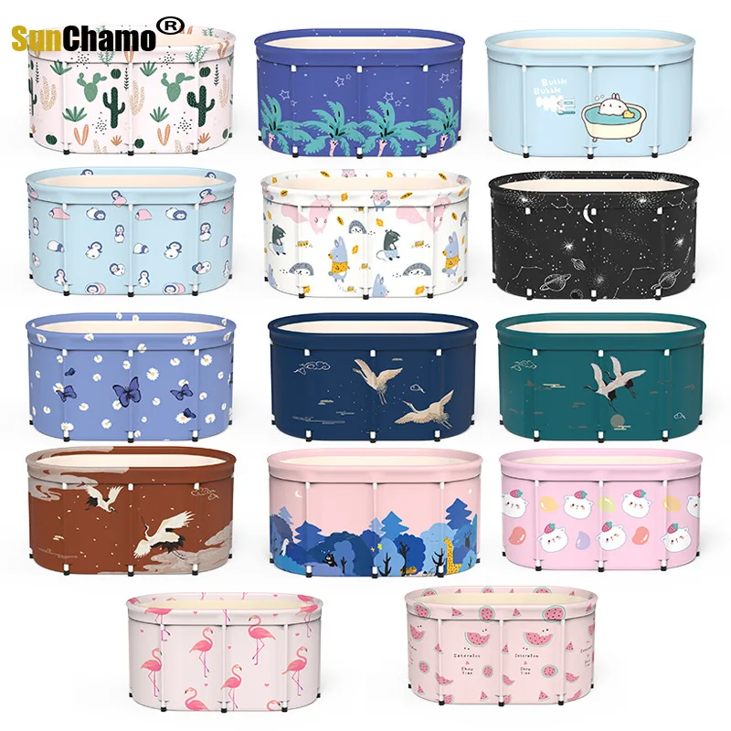 Новая Домашняя портативная Ванна надувная Бесплатная Складная домашняя