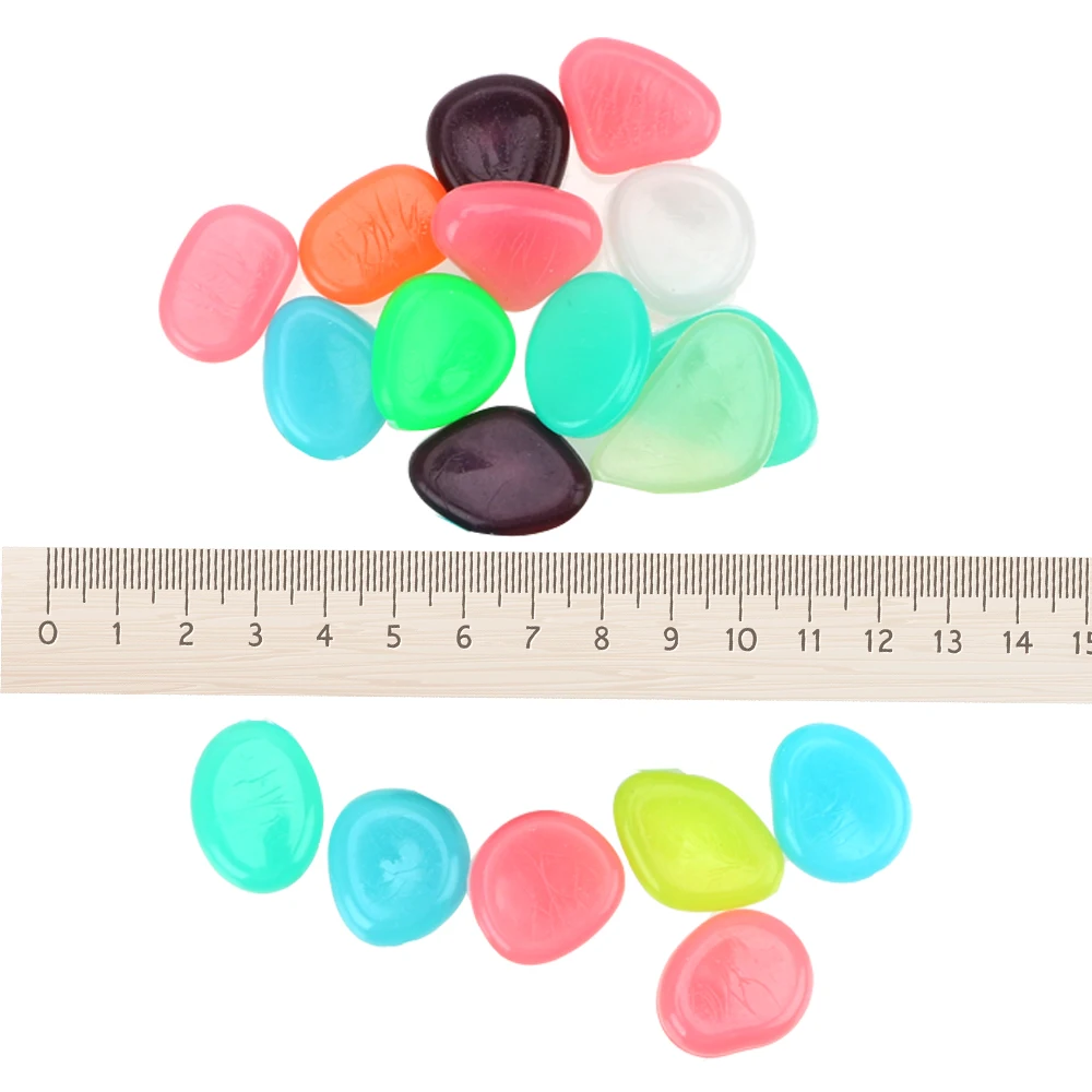 HILIFE 100 шт./упак. искусственные для Walkway аквариума сада двора светящиеся камни