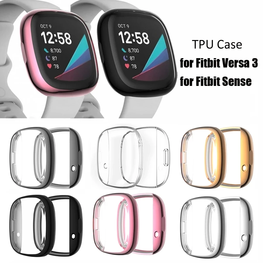 

Чехол-бампер из ТПУ для умных часов Fitbit Versa 3/Sense