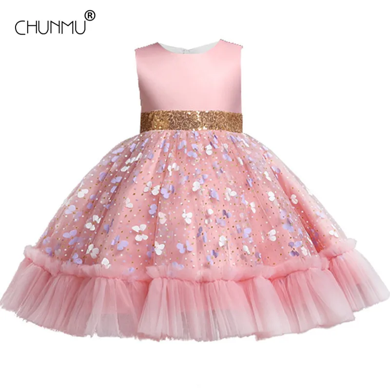 

Baby Girl Dress 2022 New Birthday Communion Party Princess Girl Lace Sequin Dress Christmas Carnival Dress Kids Clothes