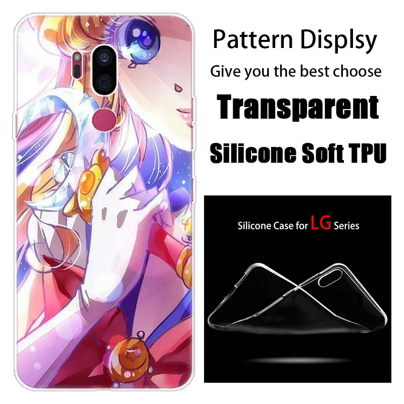006 С рисунком из аниме «Сейлор Мун» силиконовый чехол для LG G5 G6 мини G7 G8 G8S V20 V30 V40 V50 ThinQ Q6 Q7 Q8 Q9 Q60 W10 W30 Aristo 2 X Мощность 2 3 - Цвет: 006