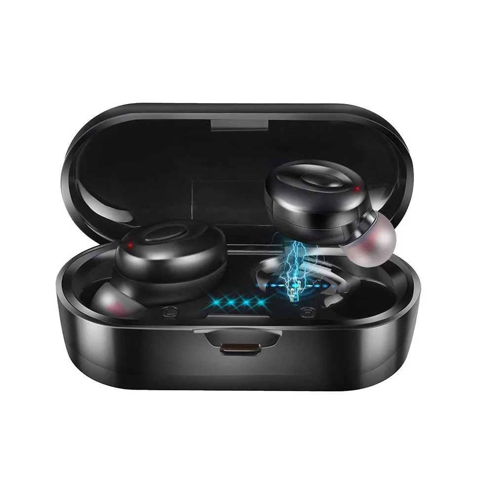 Чехол для наушников Bluetooth 5 0 настоящие Беспроводные наушники с микрофоном