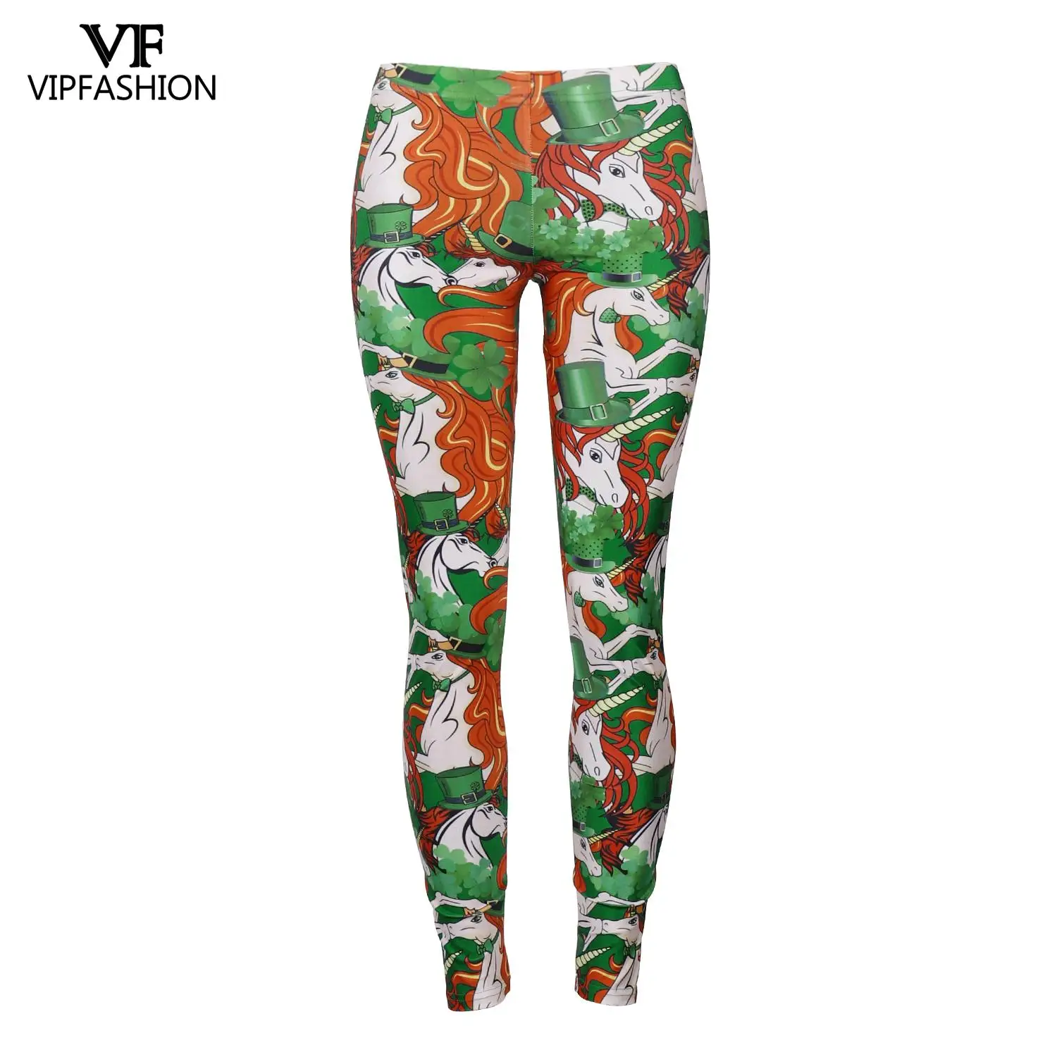 Модные леггинсы VIP со счастливым клевером на День Святого Патрика тренировочные