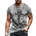 Мужская футболка оверсайз, в стиле ретро, с цифровым принтом, с коротким рукавом, для лета, 2021
