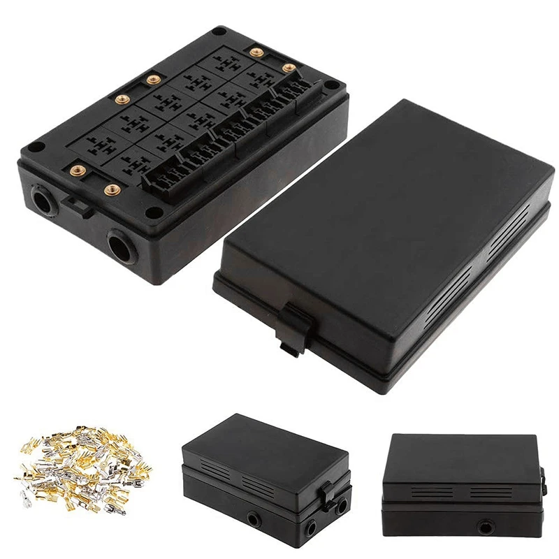 Car Relay Socket Black Box 18 Way Blade Fuse Holder for Automotive Marine | Автомобили и мотоциклы